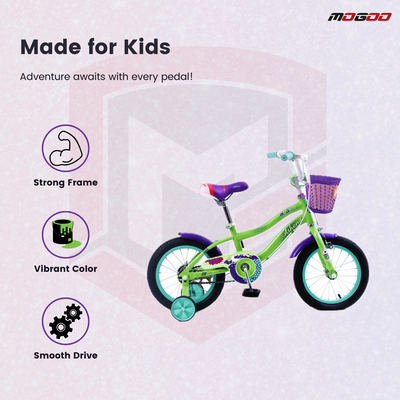 Athena 12" Kids Bicycle - Shamrock Green