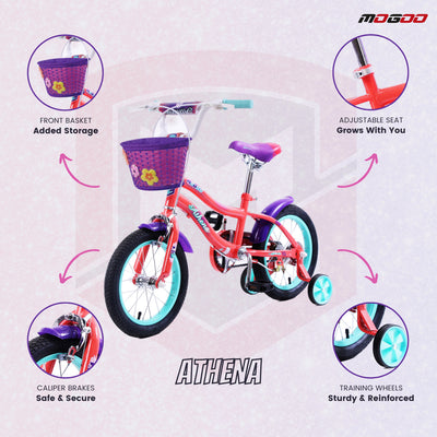 Athena 12" Kids Bicycle - Peach