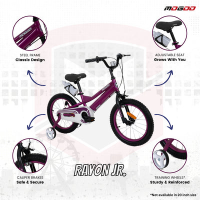 Rayon Junior 2.0 14" Kids Bicycle - Purple
