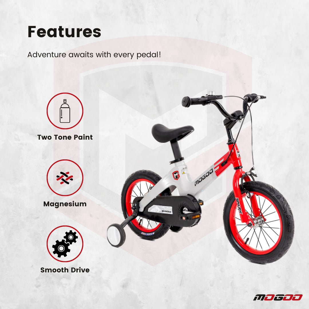 Spark 14" Magnesium Kids Bicycle - Red