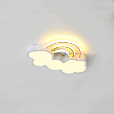 Nordic Children'S Lamp Led Eye Protection Ceiling Lamp Simple Rainbow Cloud Bedroom Lamp Cartoon Boy And Girl Room Lamp