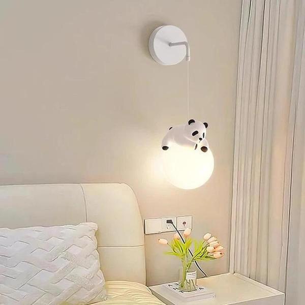 Adorable Resin Panda Pendant Lamp
