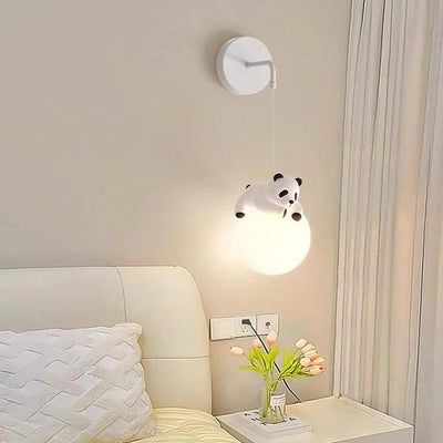 Adorable Resin Panda Pendant Lamp