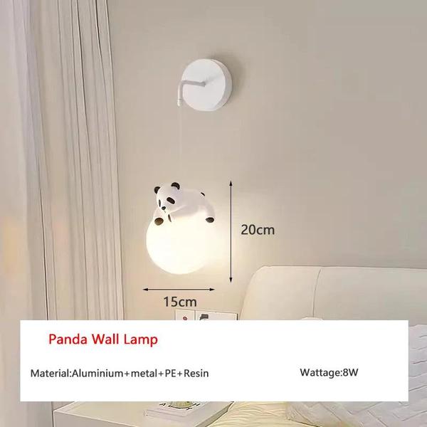 Adorable Resin Panda Pendant Lamp