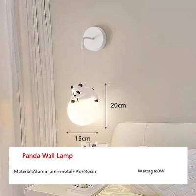 Adorable Resin Panda Pendant Lamp
