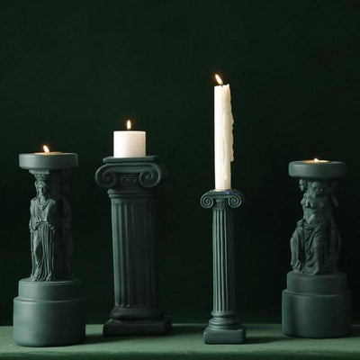 Ancient Greek Ionian Roman Column Aroma Candle Holder