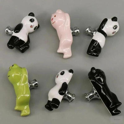 Animal Ceramic Cabinet and Drawer Knobs