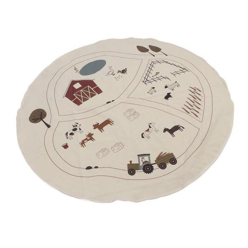 Baby Crawling Mat Soft Canvas Toddler Playmat Non-Slip Foldable