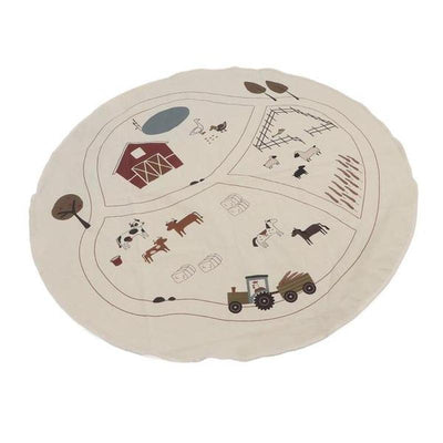 Baby Crawling Mat Soft Canvas Toddler Playmat Non-Slip Foldable