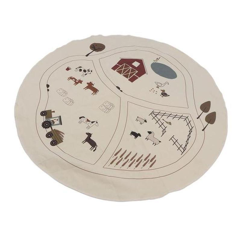 Baby Crawling Mat Soft Canvas Toddler Playmat Non-Slip Foldable