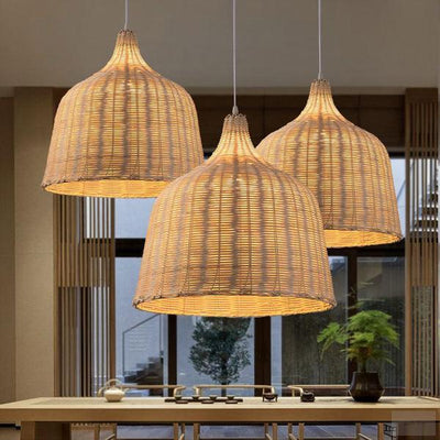 Bamboo Woven Chandelier