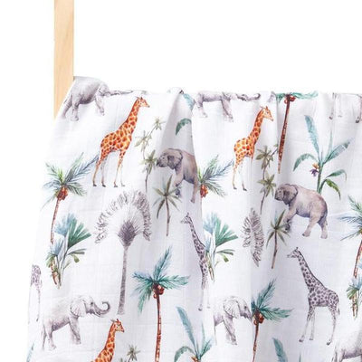 BambooSnuggle Double-Layer Bamboo Fiber Swaddle Cloth Soft & Versatile Baby Blanket