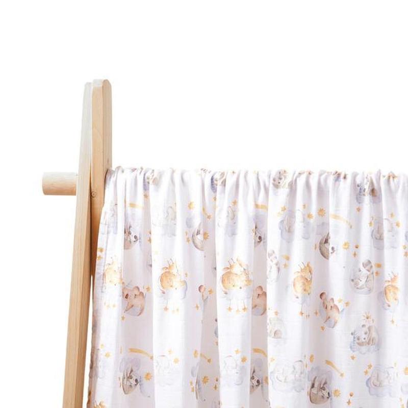BambooSnuggle Double-Layer Bamboo Fiber Swaddle Cloth Soft & Versatile Baby Blanket