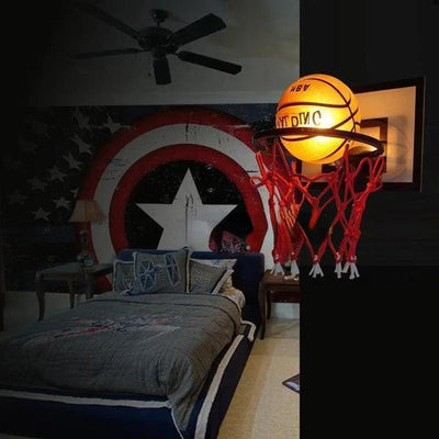 Basketball LED Wall Lamp – Sports Decor for Kids Room