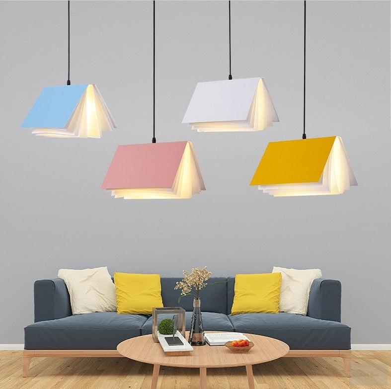 Book-Shaped Pendant Lights – Creative