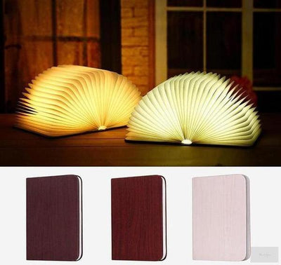 Book Shaped Rechargeable Bedside Lamp Turning And Folding