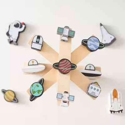 Brick Hues - Montessori Astronaut Stacking & Threading Toy (12 Months+)