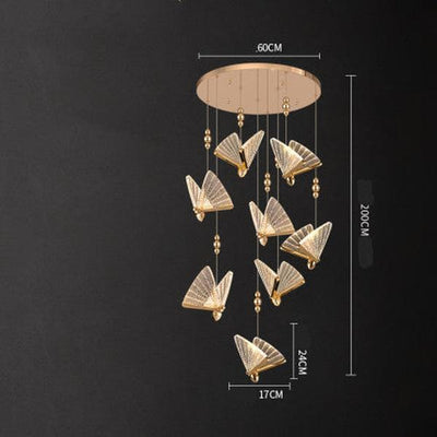 Butterfly Chandelier Bedside Enamelled