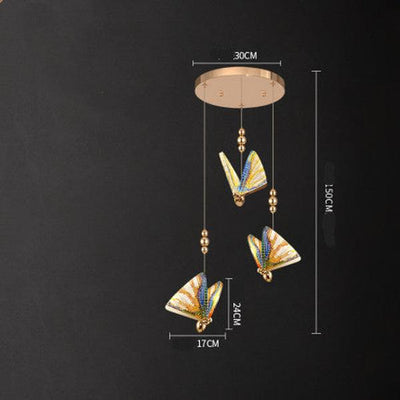 Butterfly Chandelier Bedside Enamelled