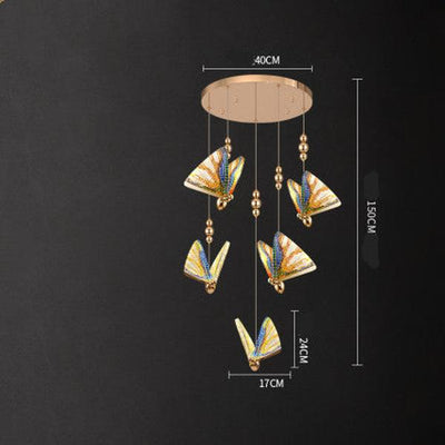 Butterfly Chandelier Bedside Enamelled