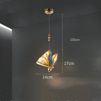 Butterfly Chandelier Bedside Enamelled