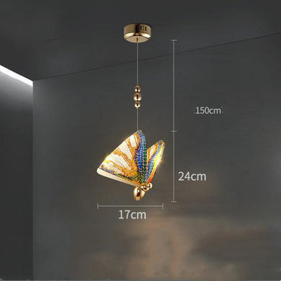 Butterfly Chandelier Bedside Enamelled