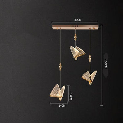 Butterfly Chandelier Bedside Enamelled