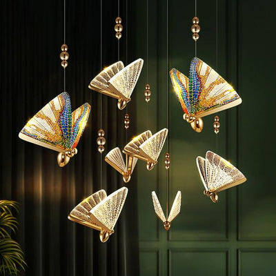 Butterfly Chandelier Bedside Enamelled
