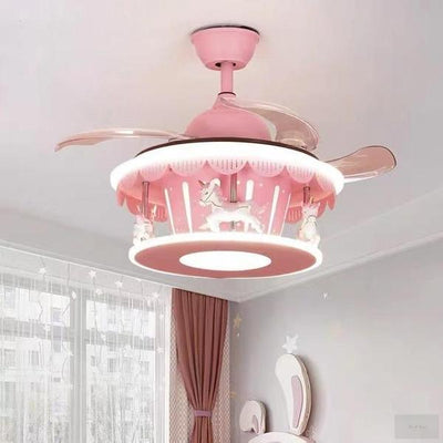 Carousel Chandelier Ceiling Fan