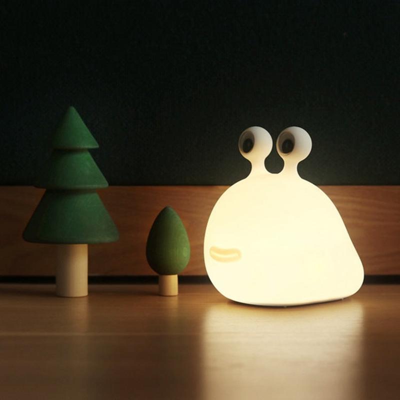 Cartoon LED Touch Night Light – USB Powered White Light Lamp