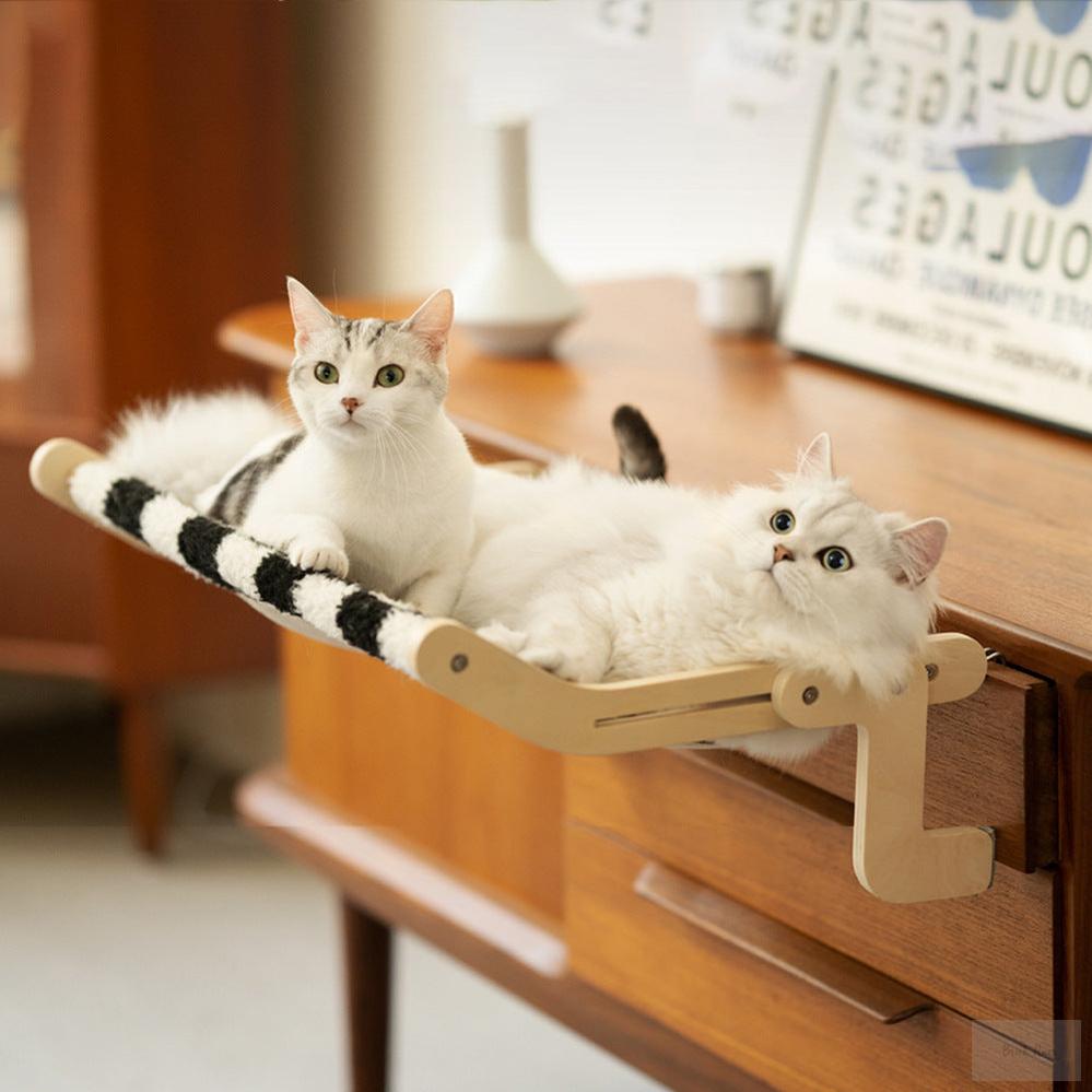 Cat Hanging Bed / Climbing Frame - Brick Hues