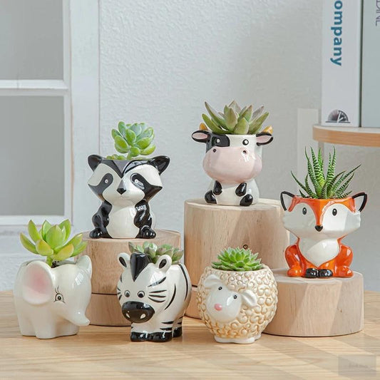 Ceramic Animal Shaped Flower Pot