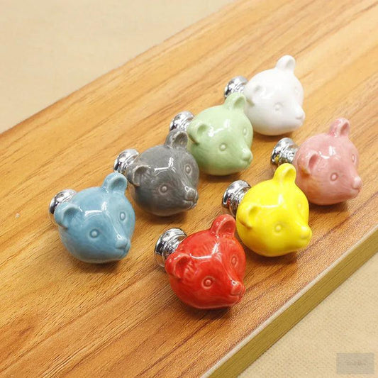 Ceramic Bear Drawer Knobs