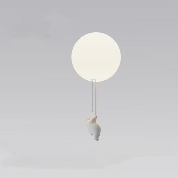 Children'S Room Balloon Lamp Cartoon Net Red Creative Aisle Balcony Restaurant Polar Bear Bedroom Ceiling Lamp