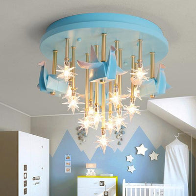 Children's Bedroom Ceiling Lamp Girl Princess Chandelier