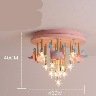 Children's Bedroom Ceiling Lamp Girl Princess Chandelier