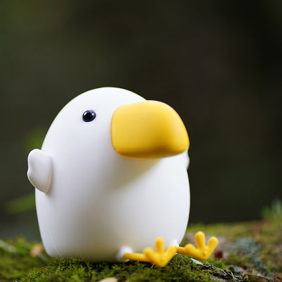 Cloth Bird Cartoon LED Night Light – Soft Silicone USB Rechargeable Lamp
