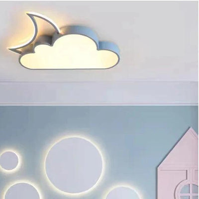 Cloud & Moon LED Ceiling Chandelier