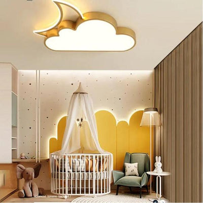 Cloud & Moon LED Ceiling Chandelier