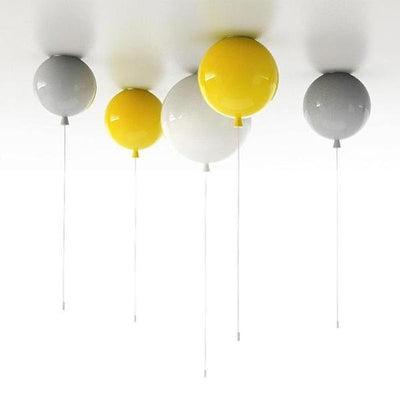 Color Bubble Glass Balloon Ceiling Chandelier In Bedroom