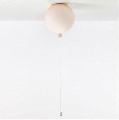 Color Bubble Glass Balloon Ceiling Chandelier In Bedroom