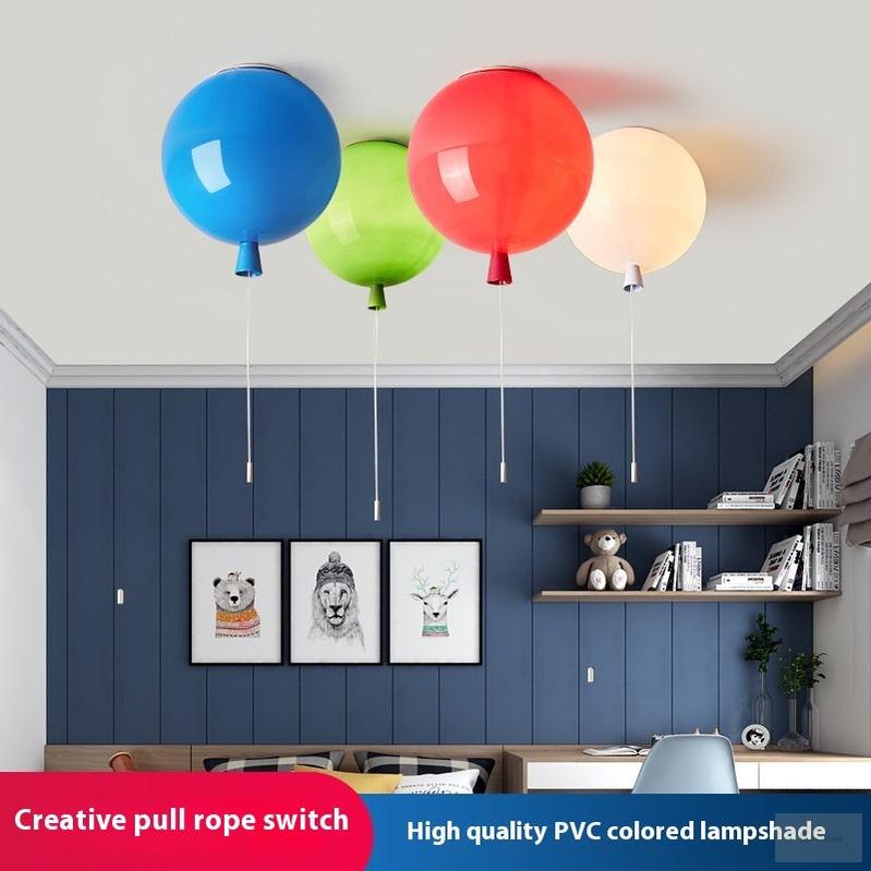 Colorful Children's Room Balloon Ceiling