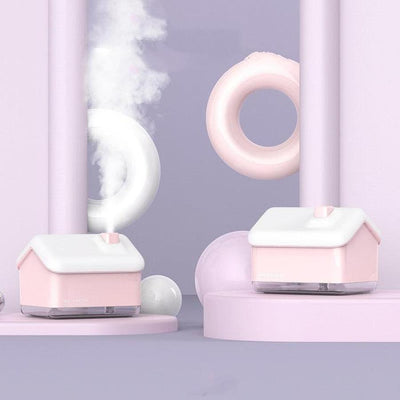 Compact 300ML Igloo Humidifier with USB power, nano mist, and auto shut-off. Quiet, portable, and perfect for bedrooms, offices, or travel use