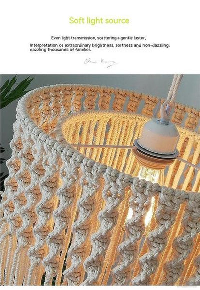 Cotton Thread Woven Chandelier