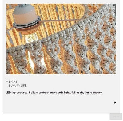 Cotton Thread Woven Chandelier