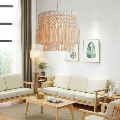 Cotton Thread Woven Chandelier