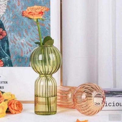 Creative Glass Vase - Striped