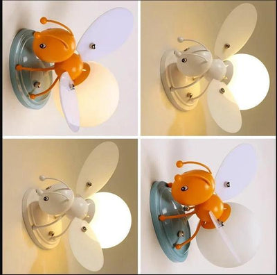 Creative Honeybee Wall Lamp – LED Night Light for Kids