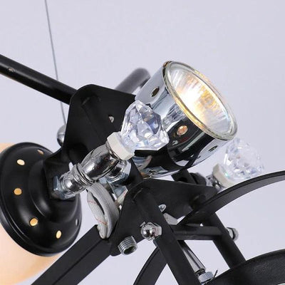 Creative Motorbike Pendant Light for Kids' Rooms