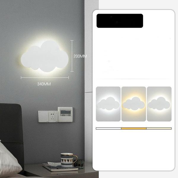 Creative Wall Lamp Bedside Lamp Bedroom Simple Modern Cartoon Clouds